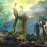 A painting By Hassan Ruholamin Showing the Event of Ghadir Khumm